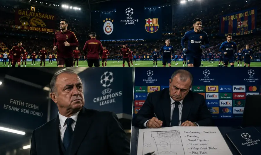 Şampiyonlar Ligi’nde Dev Randevu: Terim, Galatasaray-Barcelona Maçında Görevli